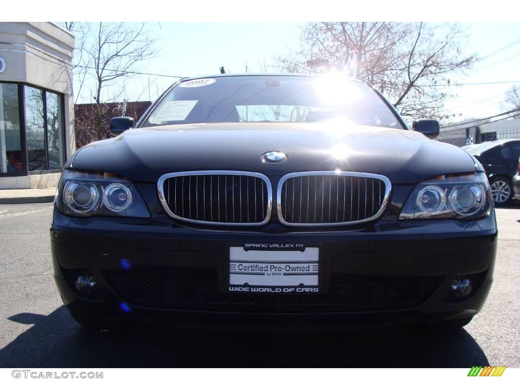 2007 7 Series 750i Sedan - Jet Black / Black photo #2