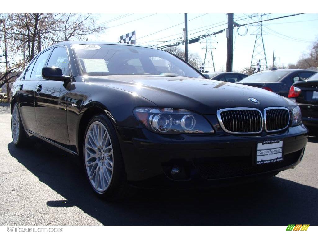 2007 7 Series 750i Sedan - Jet Black / Black photo #3
