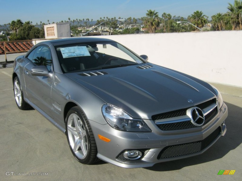 Paladium Silver Metallic 2012 Mercedes-Benz SL 550 Roadster Exterior Photo #59801085