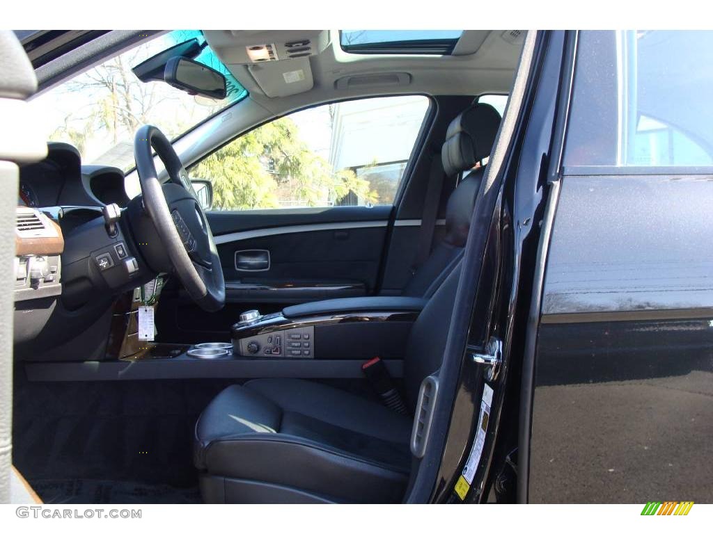 2007 7 Series 750i Sedan - Jet Black / Black photo #7