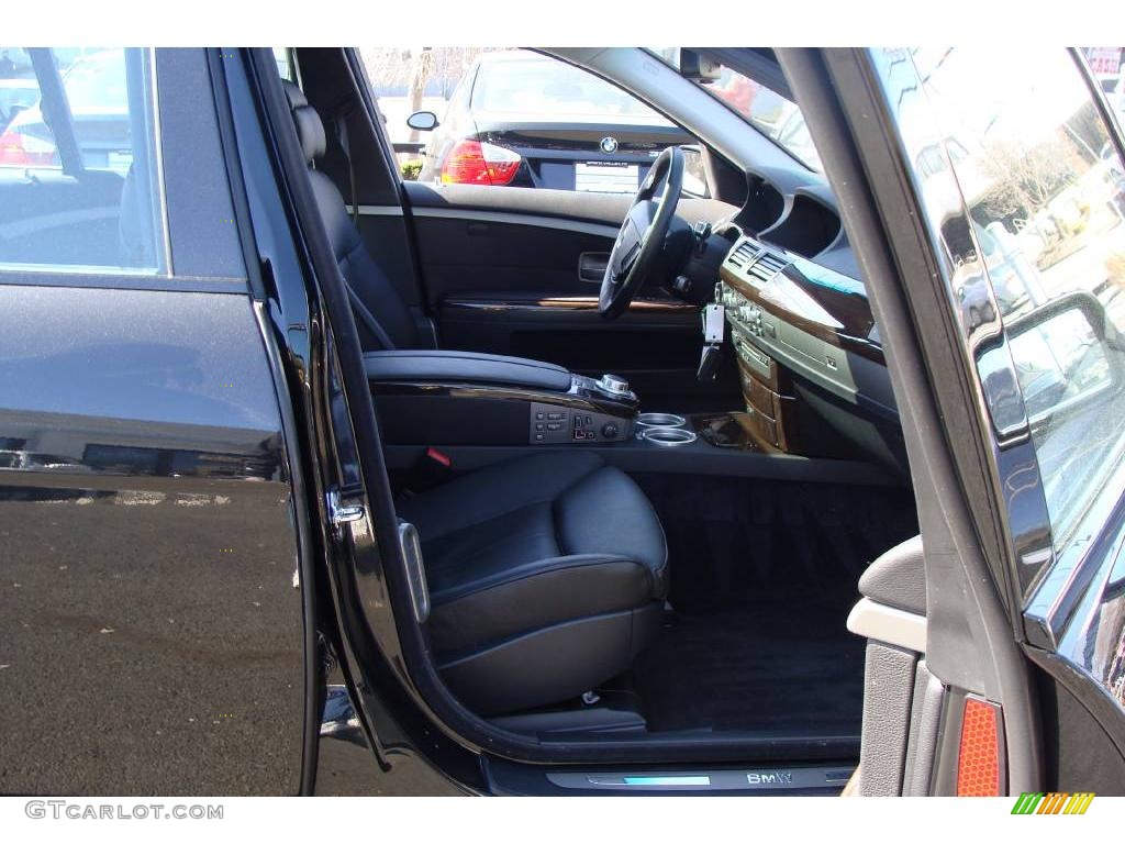 2007 7 Series 750i Sedan - Jet Black / Black photo #8