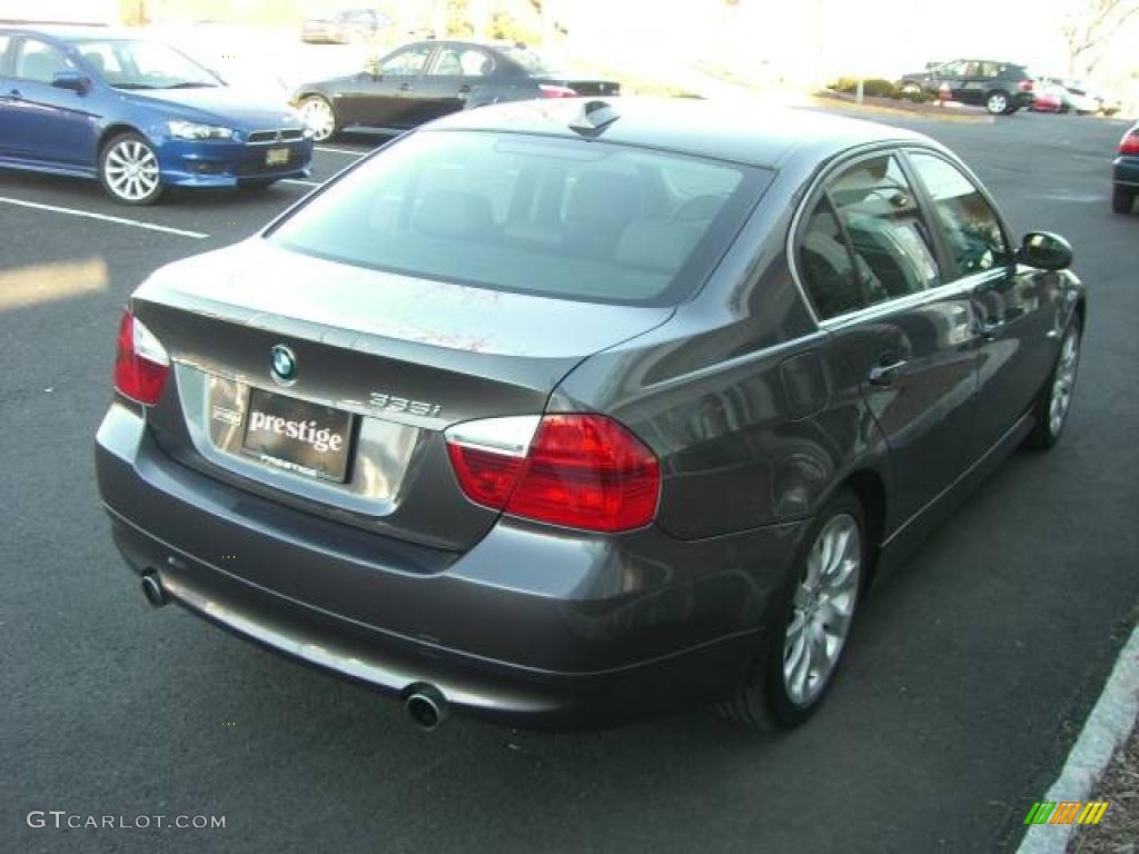 2007 3 Series 335i Sedan - Sparkling Graphite Metallic / Black photo #2