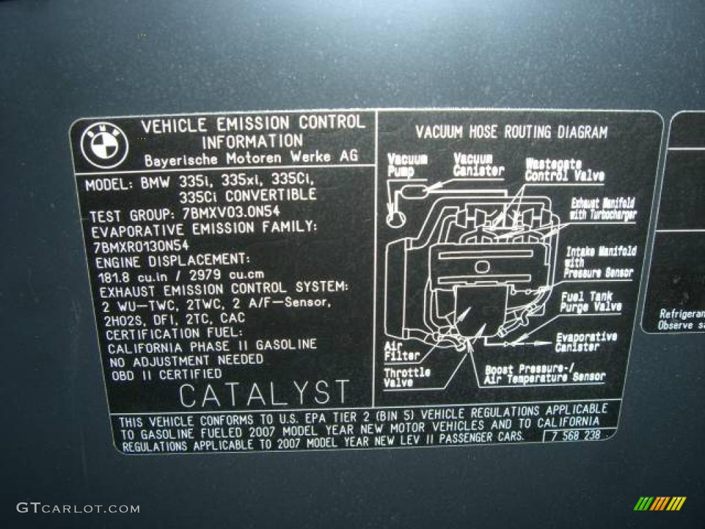 2007 3 Series 335i Sedan - Sparkling Graphite Metallic / Black photo #8