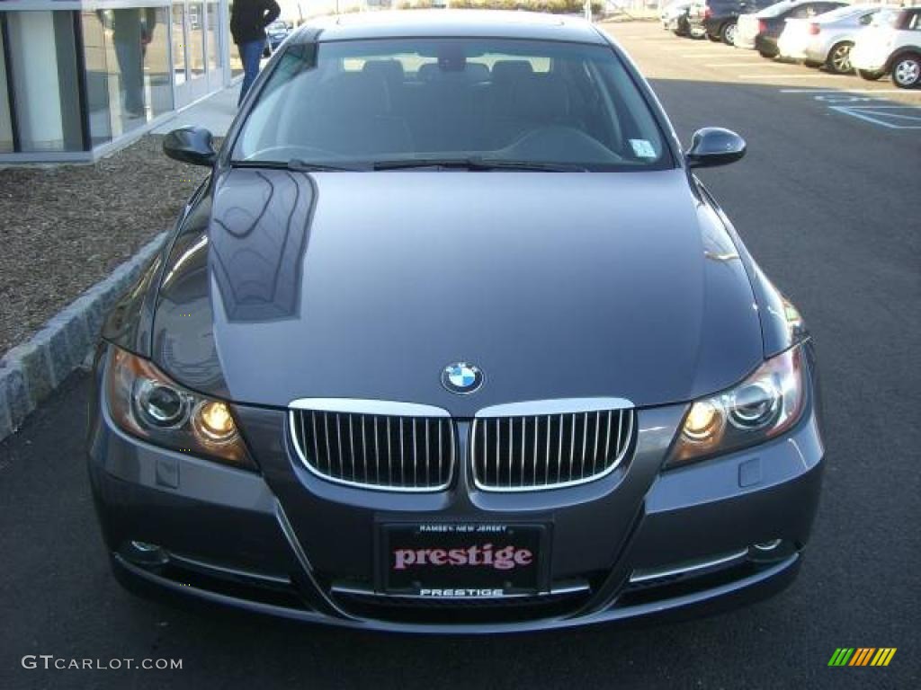 2007 3 Series 335i Sedan - Sparkling Graphite Metallic / Black photo #13