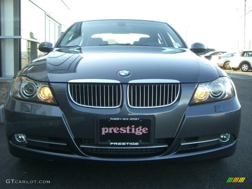 2007 3 Series 335i Sedan - Sparkling Graphite Metallic / Black photo #14