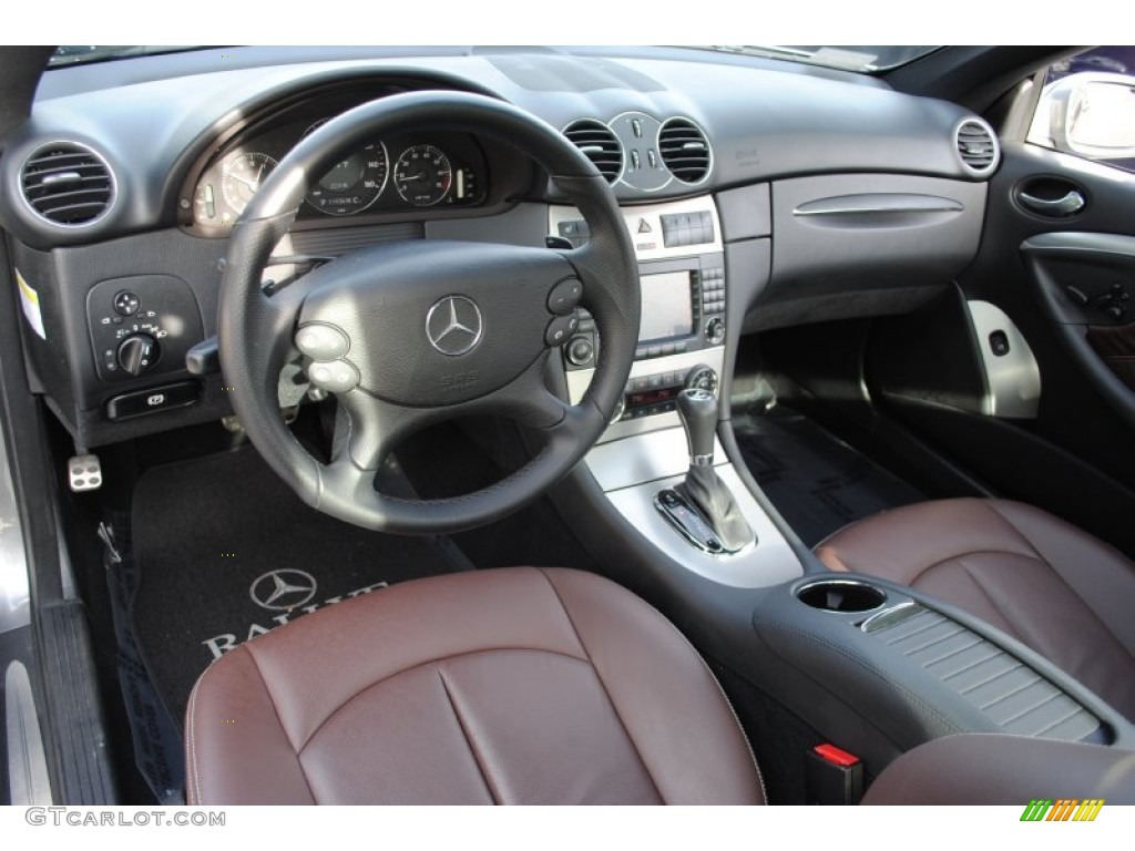 Tobacco Brown Interior 2009 Mercedes-Benz CLK 350 Coupe Photo #59802345