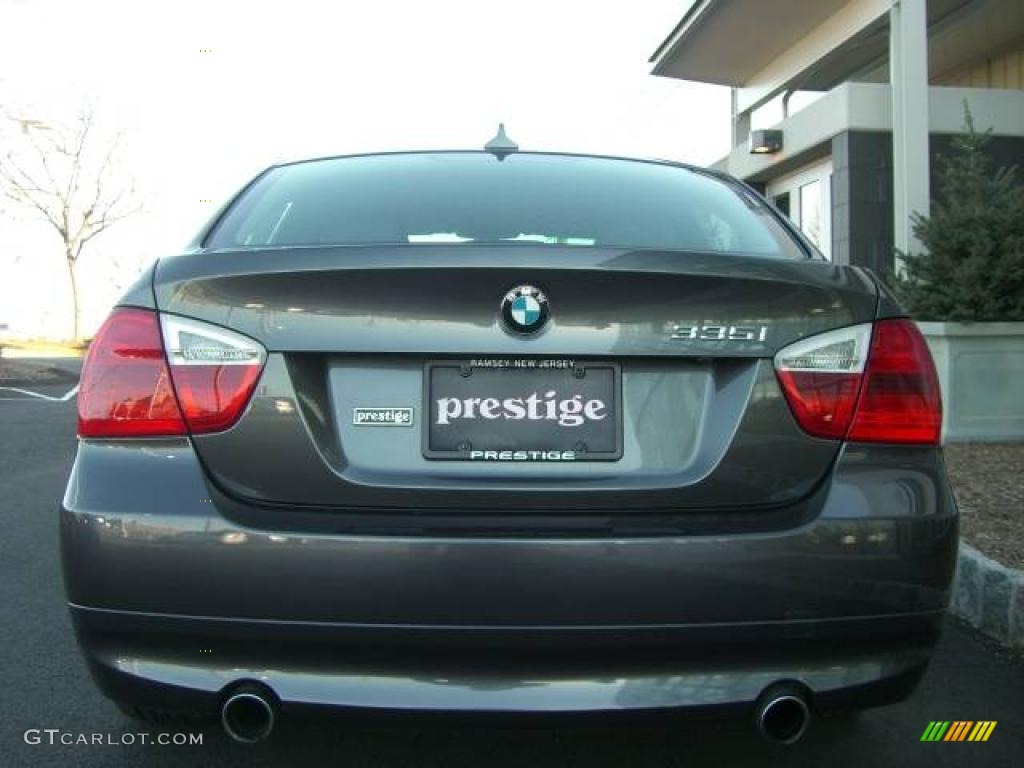 2007 3 Series 335i Sedan - Sparkling Graphite Metallic / Black photo #17
