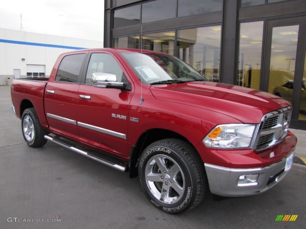 Inferno Red Crystal Pearl 2009 Dodge Ram 1500 Big Horn Edition Crew Cab 4x4 Exterior Photo #59802441