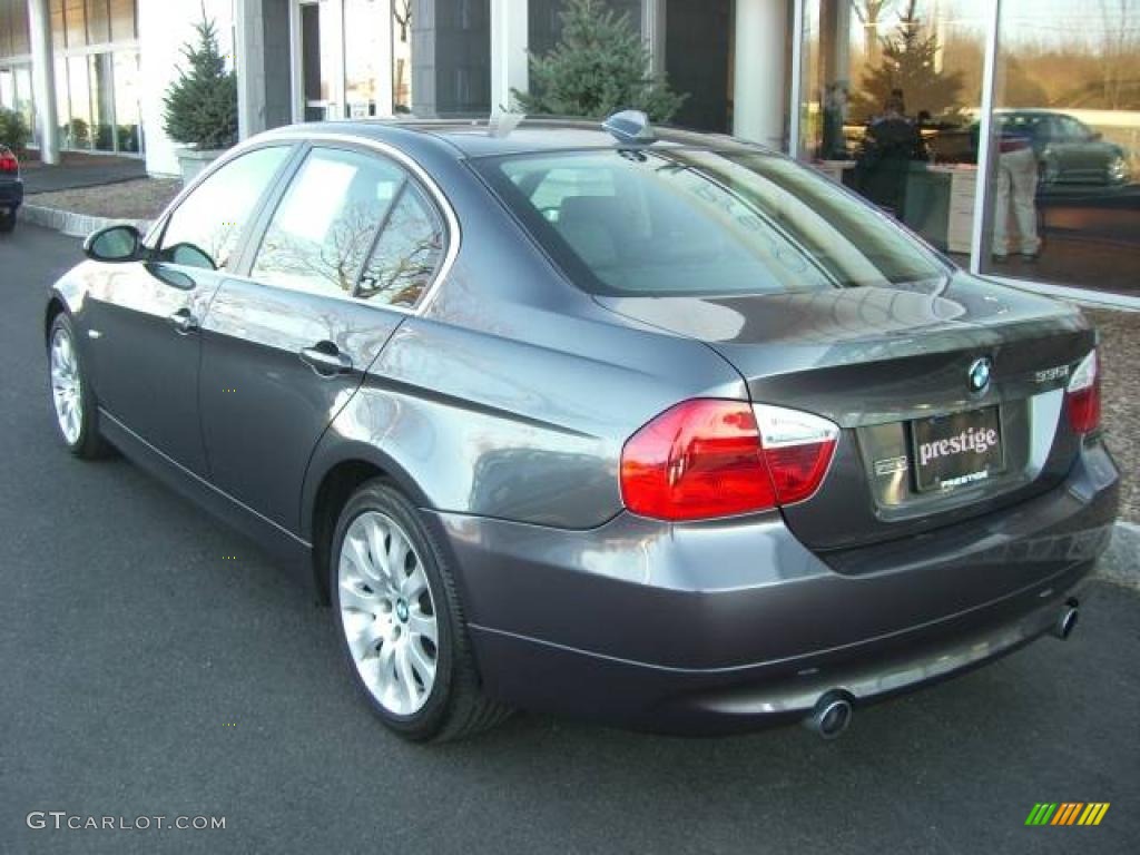 2007 3 Series 335i Sedan - Sparkling Graphite Metallic / Black photo #18