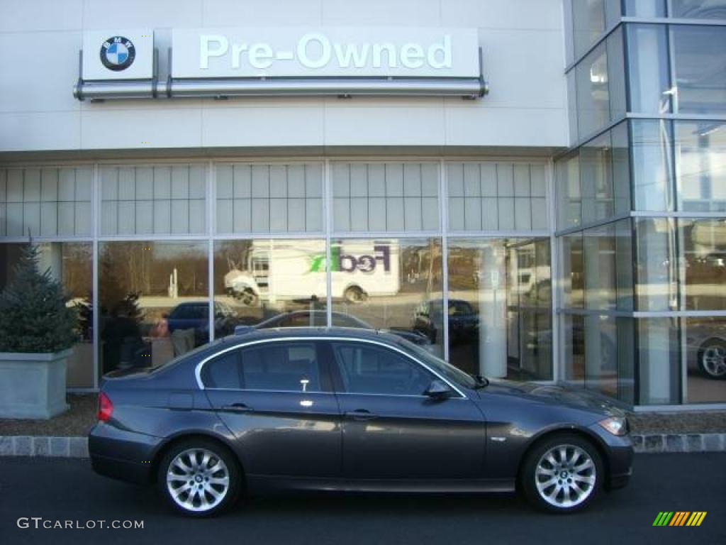 2007 3 Series 335i Sedan - Sparkling Graphite Metallic / Black photo #19