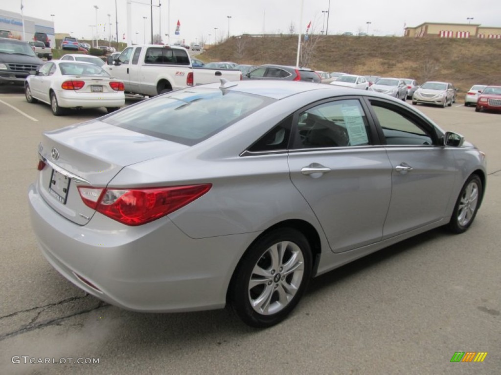 2011 Sonata Limited - Radiant Silver / Gray photo #7