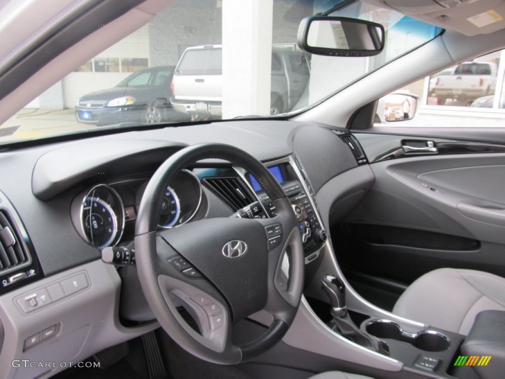 2011 Hyundai Sonata Limited Gray Dashboard Photo #59805080