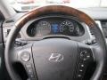 Jet Black 2010 Hyundai Genesis 4.6 Sedan Steering Wheel