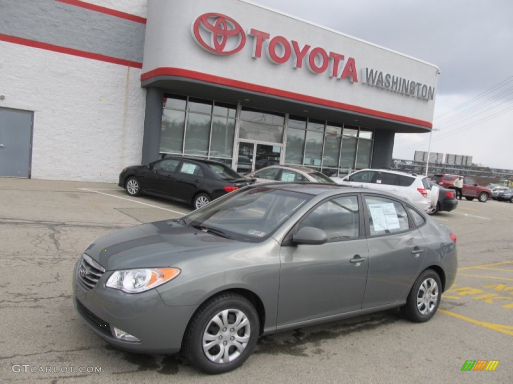 2010 Elantra GLS - Carbon Gray Mist / Beige photo #1