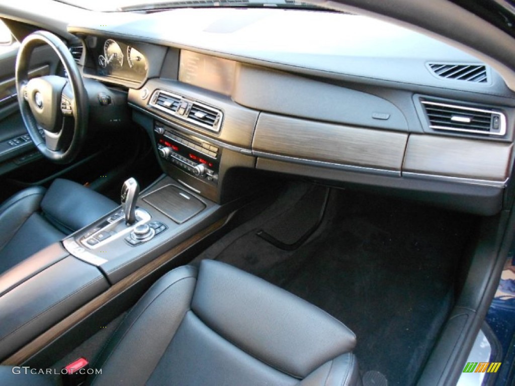 2009 BMW 7 Series 750Li Sedan Black Nappa Leather Dashboard Photo #59808427