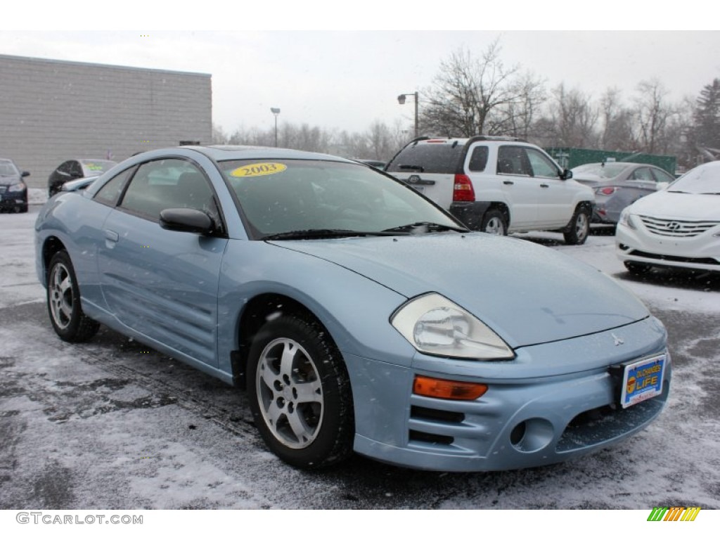 2003 Eclipse GS Coupe - Steel Blue Pearl / Midnight photo #17