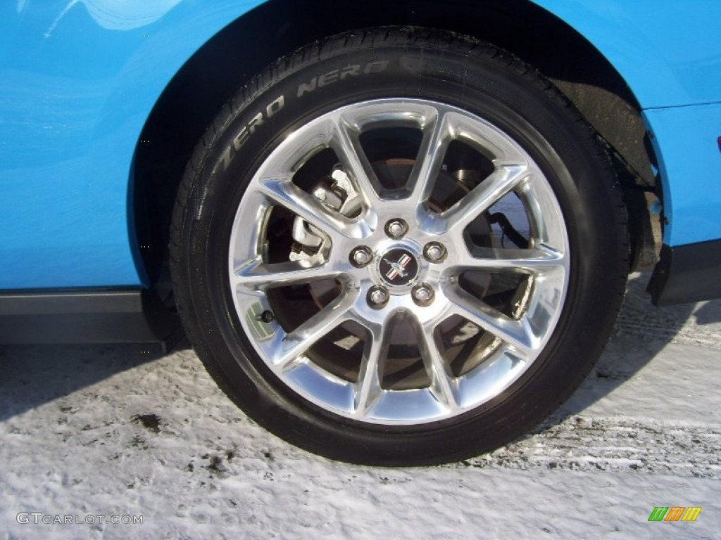2011 Mustang GT Premium Coupe - Grabber Blue / Charcoal Black photo #11