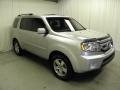 2011 Alabaster Silver Metallic Honda Pilot EX-L  photo #1