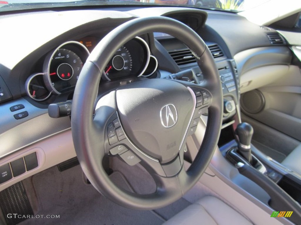 2009 Acura TL 3.5 Taupe Steering Wheel Photo #59810871