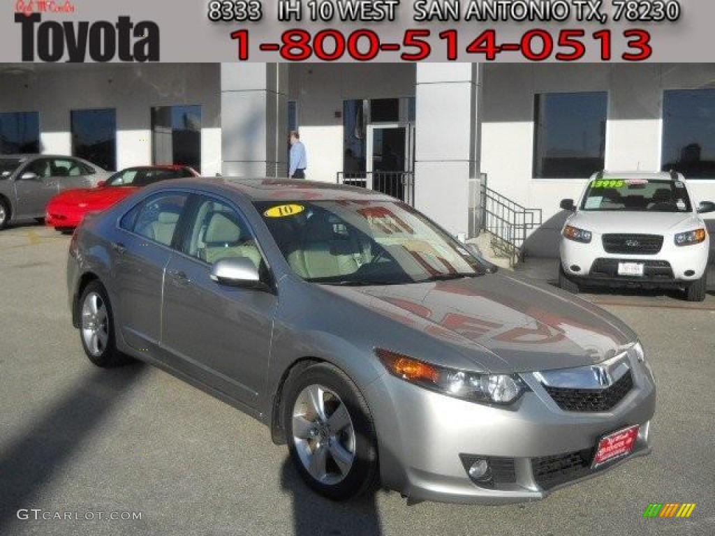 2010 TSX Sedan - Palladium Metallic / Taupe photo #1