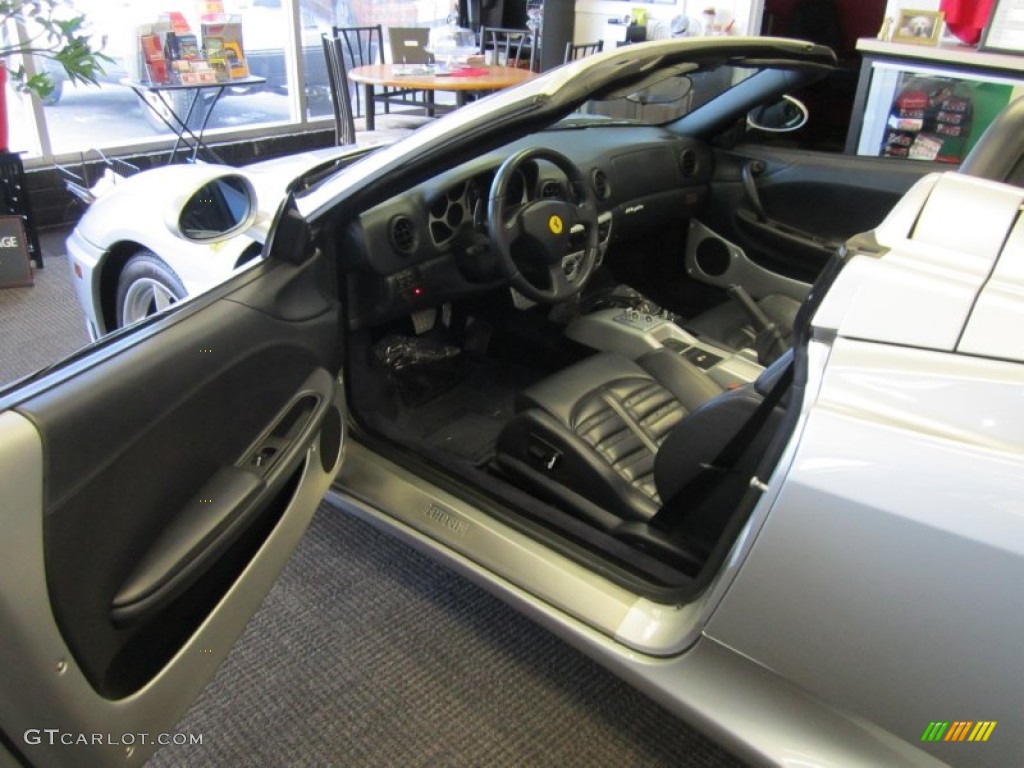 Black Interior 2003 Ferrari 360 Spider F1 Photo #59813507