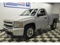 2011 Sheer Silver Metallic Chevrolet Silverado 1500 Regular Cab  photo #1