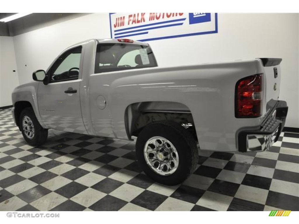 2011 Silverado 1500 Regular Cab - Sheer Silver Metallic / Dark Titanium photo #4