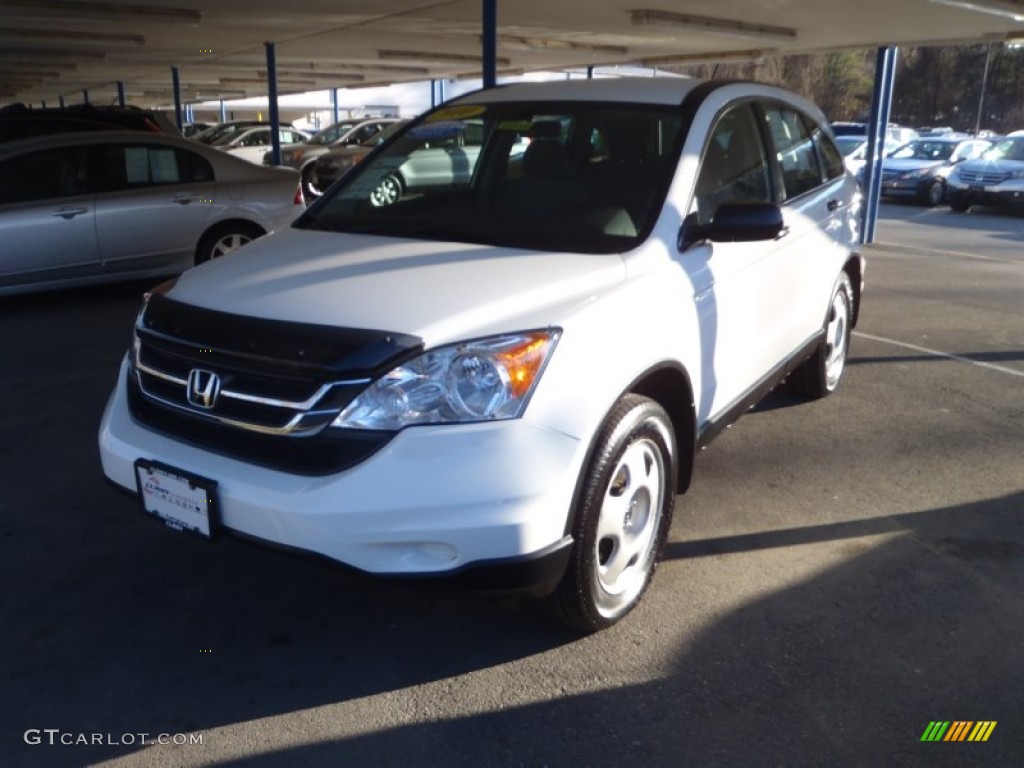 2010 CR-V LX AWD - Taffeta White / Gray photo #23