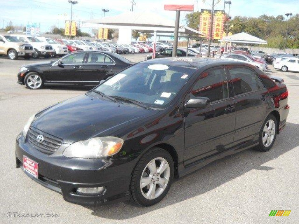 2005 Corolla XRS - Black Sand Pearl / Black photo #3