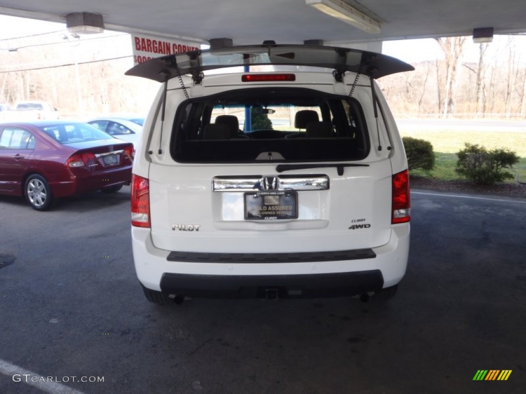 2009 Pilot LX 4WD - Taffeta White / Gray photo #8