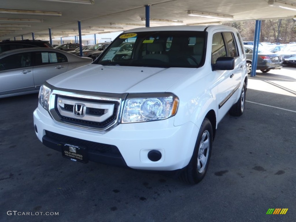 2009 Pilot LX 4WD - Taffeta White / Gray photo #29