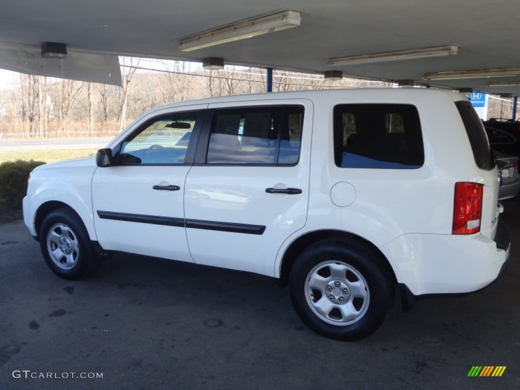 2009 Pilot LX 4WD - Taffeta White / Gray photo #30
