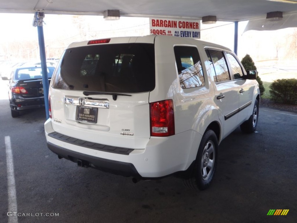 2009 Pilot LX 4WD - Taffeta White / Gray photo #33