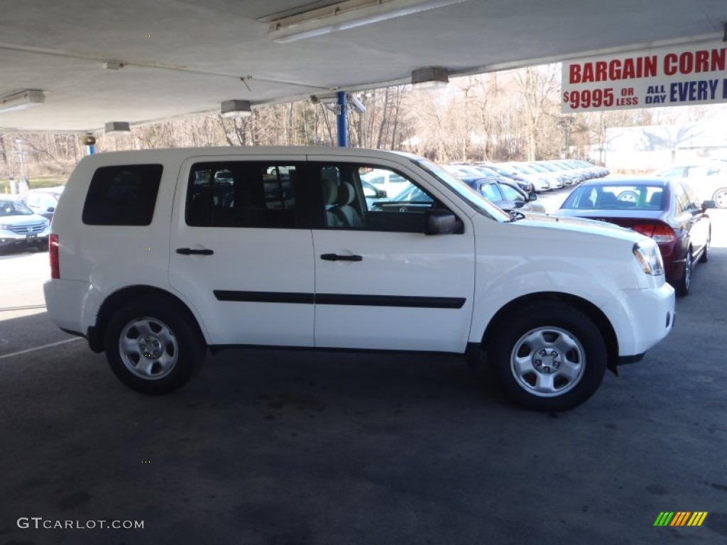 2009 Pilot LX 4WD - Taffeta White / Gray photo #34