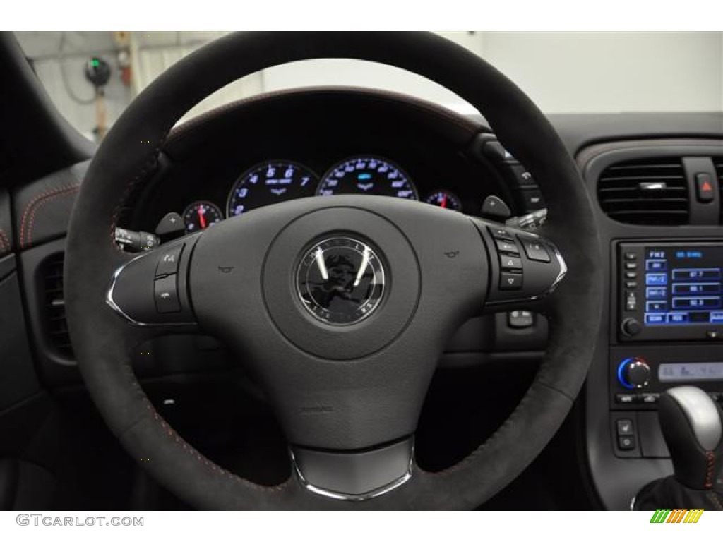 2012 Chevrolet Corvette Grand Sport Coupe Ebony Steering Wheel Photo #59815211