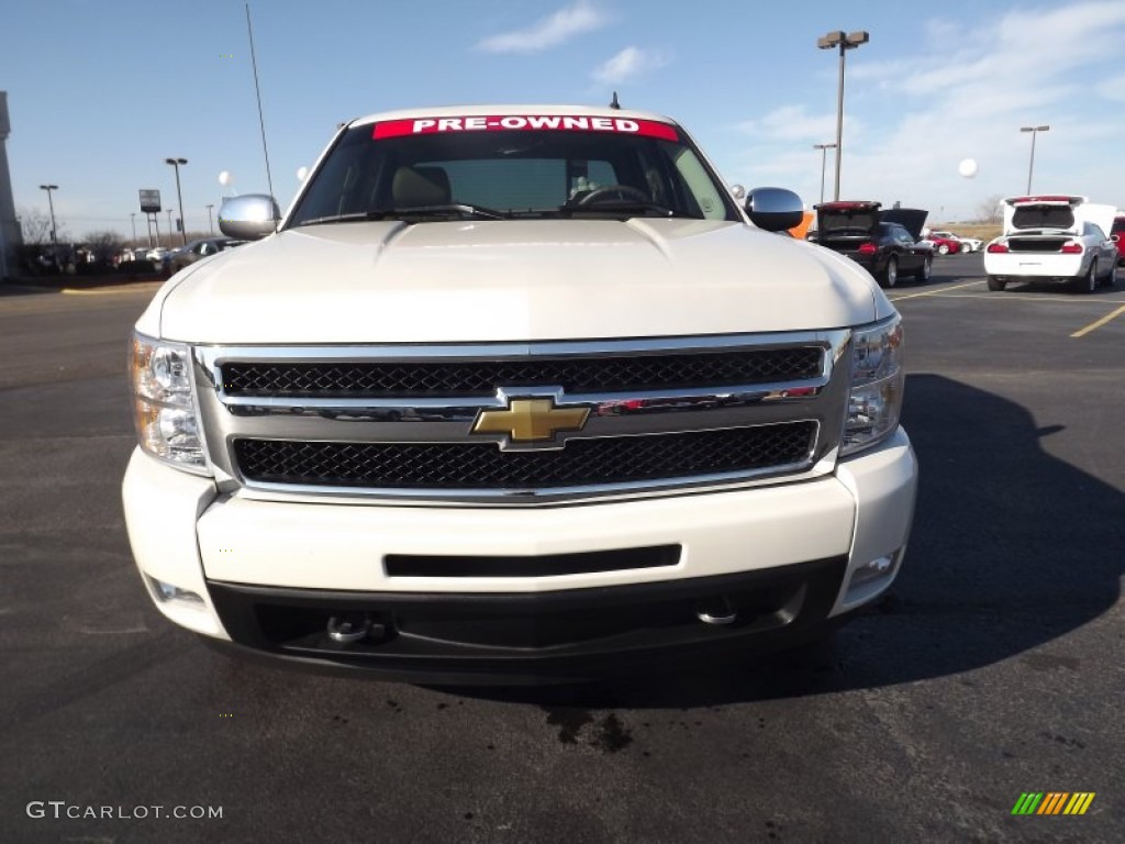2011 Silverado 1500 LTZ Crew Cab 4x4 - Summit White / Dark Cashmere/Light Cashmere photo #2