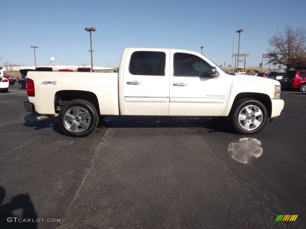 2011 Silverado 1500 LTZ Crew Cab 4x4 - Summit White / Dark Cashmere/Light Cashmere photo #4