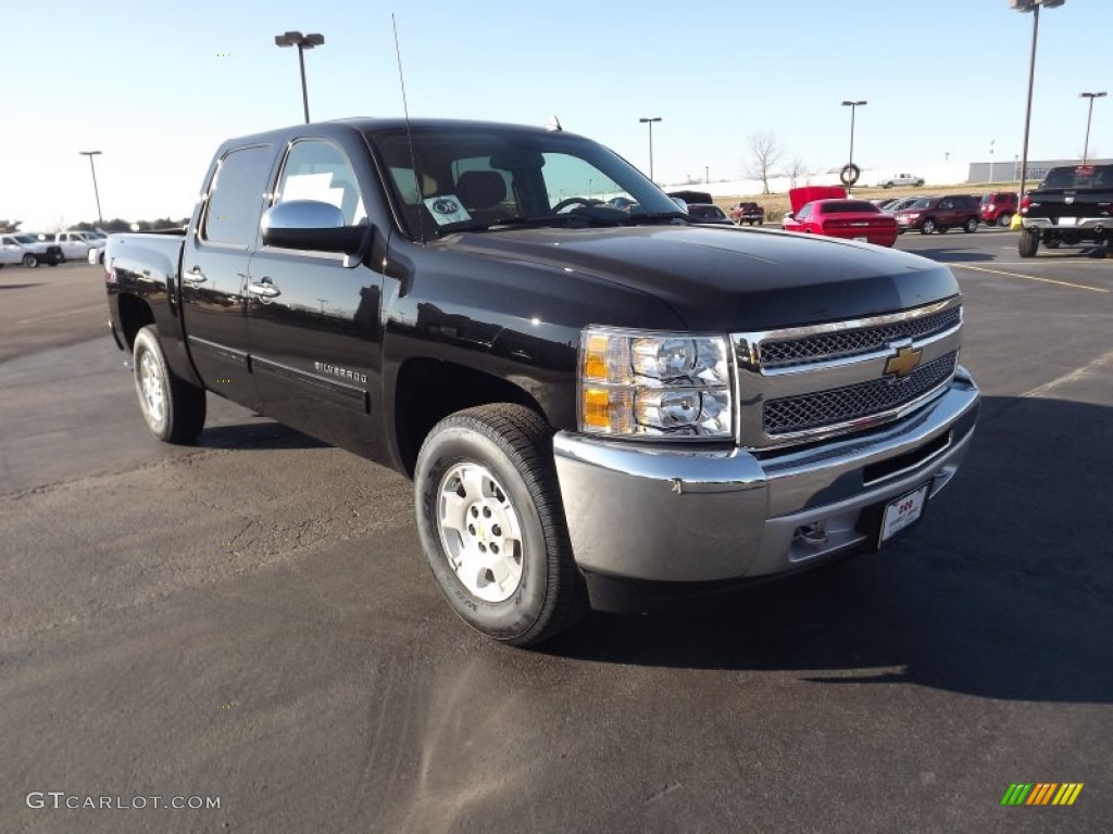 2012 Silverado 1500 LT Crew Cab 4x4 - Black / Ebony photo #3