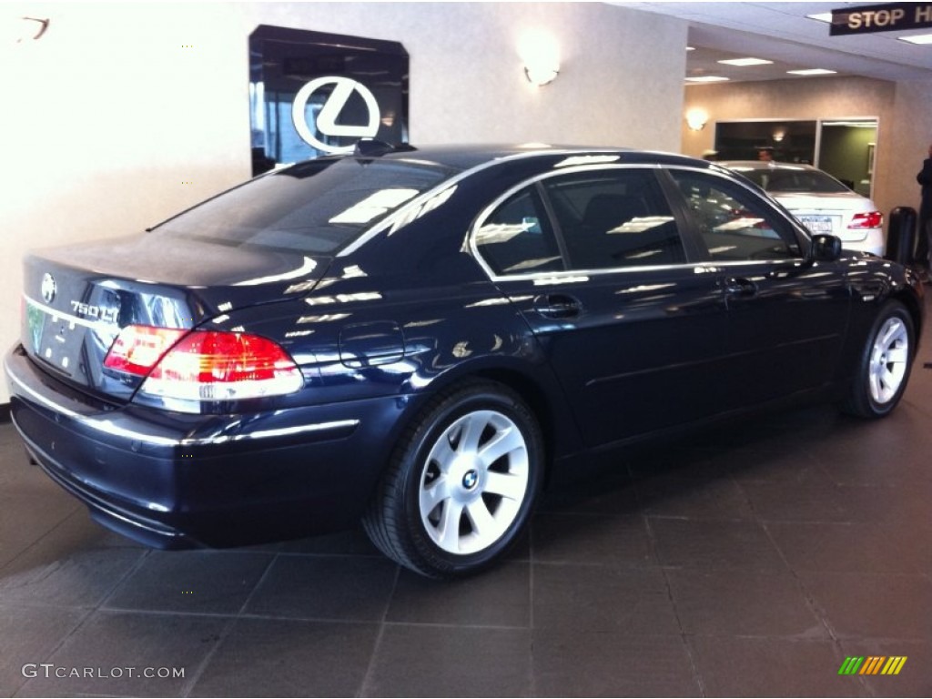 2007 7 Series 750Li Sedan - Azurite Black Metallic / Flannel Grey photo #2