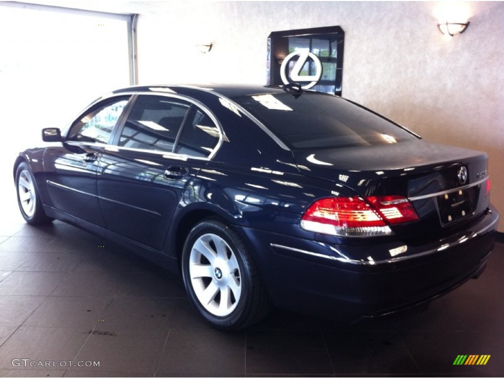 2007 7 Series 750Li Sedan - Azurite Black Metallic / Flannel Grey photo #4