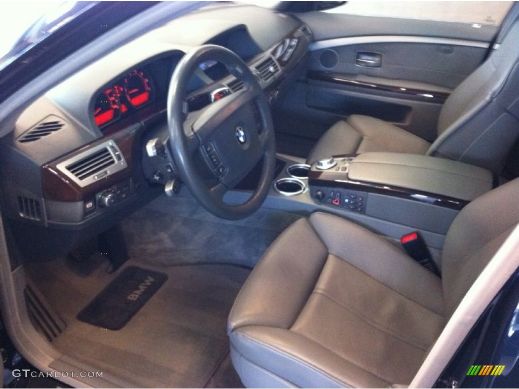 2007 7 Series 750Li Sedan - Azurite Black Metallic / Flannel Grey photo #5