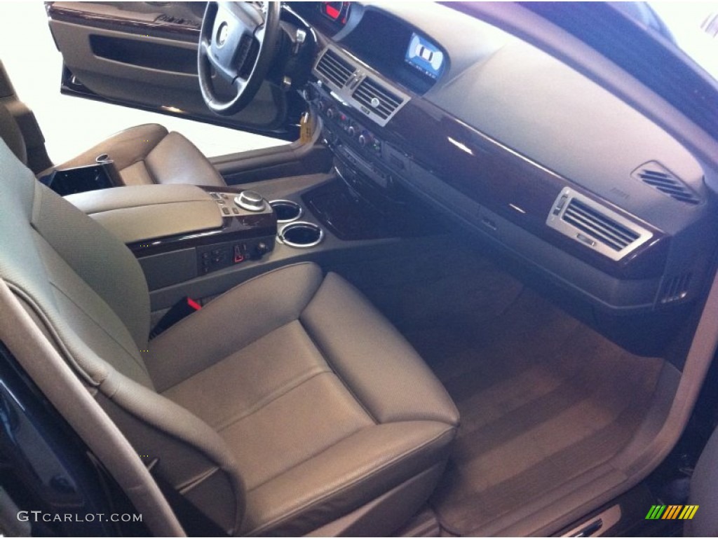 2007 7 Series 750Li Sedan - Azurite Black Metallic / Flannel Grey photo #7