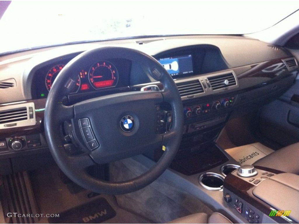 2007 7 Series 750Li Sedan - Azurite Black Metallic / Flannel Grey photo #9