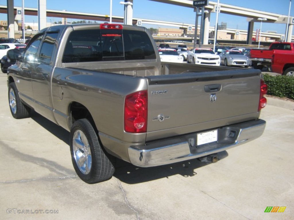 2008 Ram 1500 Lone Star Edition Quad Cab - Light Khaki Metallic / Khaki photo #3