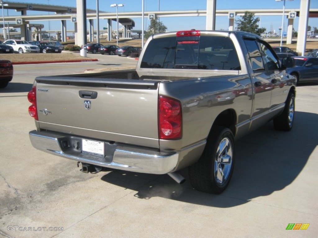 2008 Ram 1500 Lone Star Edition Quad Cab - Light Khaki Metallic / Khaki photo #5