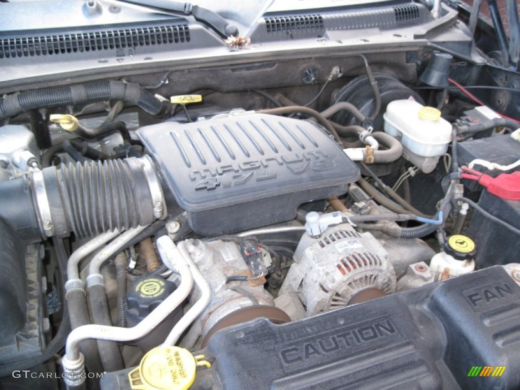 2004 Dodge Dakota SLT Club Cab 4x4 4.7 Liter SOHC 16-Valve PowerTech V8 Engine Photo #59817389