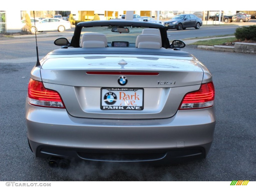 2009 1 Series 135i Convertible - Cashmere Silver Metallic / Taupe photo #6