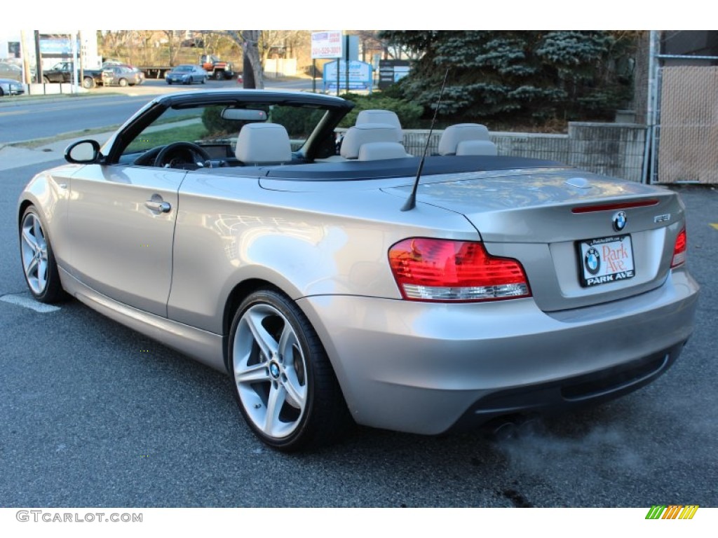 2009 1 Series 135i Convertible - Cashmere Silver Metallic / Taupe photo #7