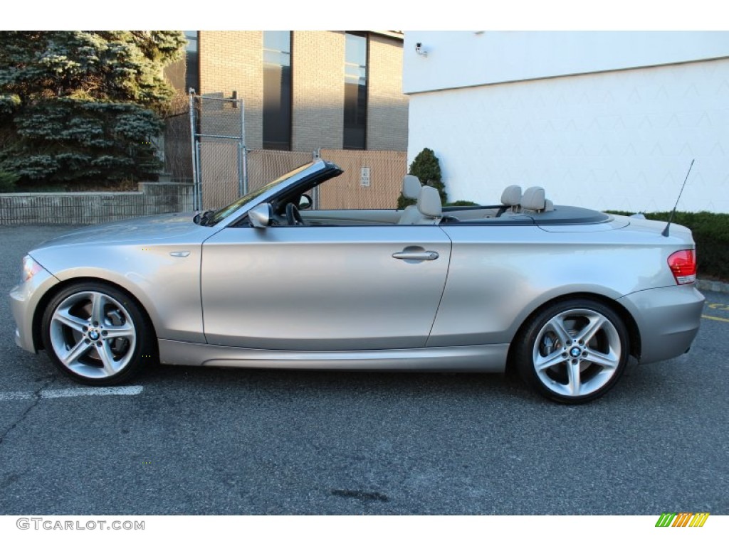 2009 1 Series 135i Convertible - Cashmere Silver Metallic / Taupe photo #8