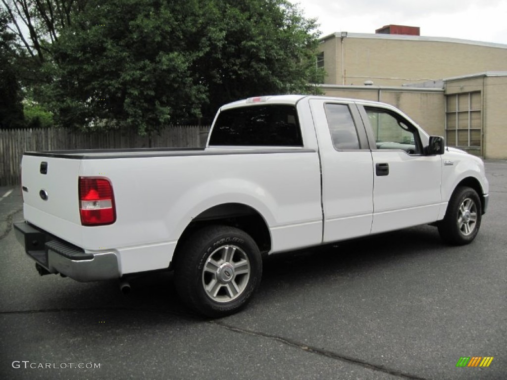 2008 F150 XLT SuperCab - Oxford White / Medium/Dark Flint photo #9